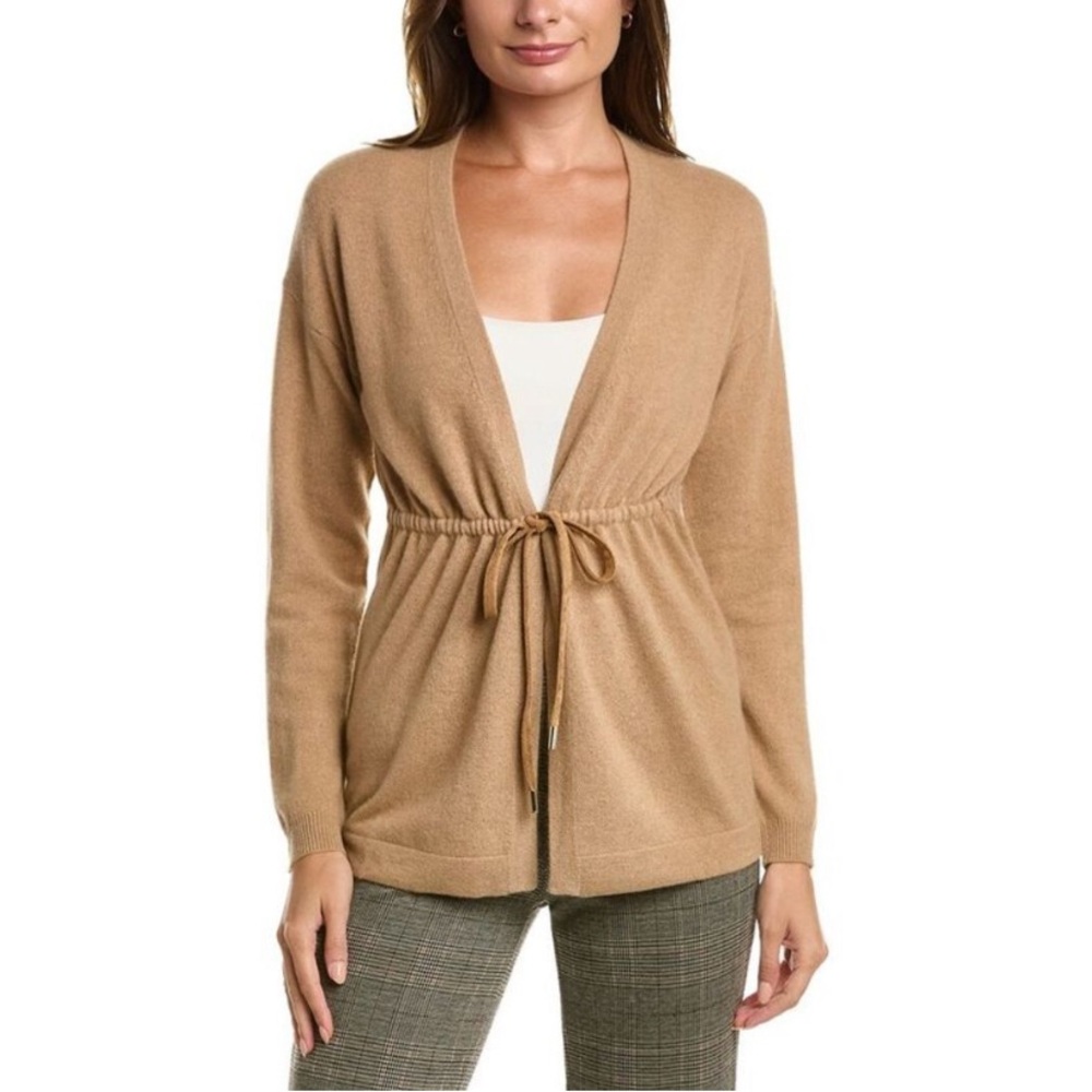 Bruno Magli Tie Front Cashmere Cardigan Large